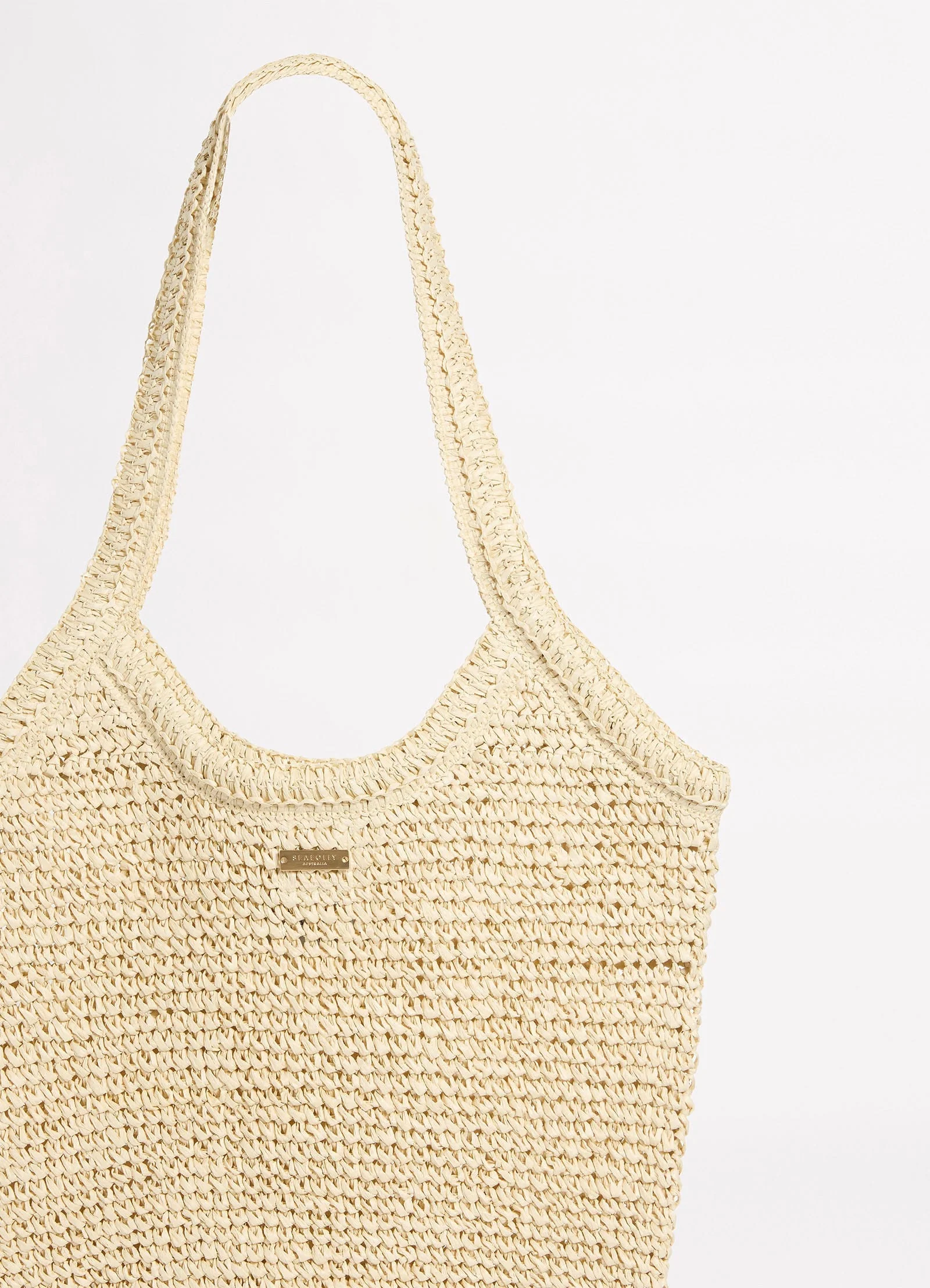 Carried Away Raffia Shopper Tote - Image 3