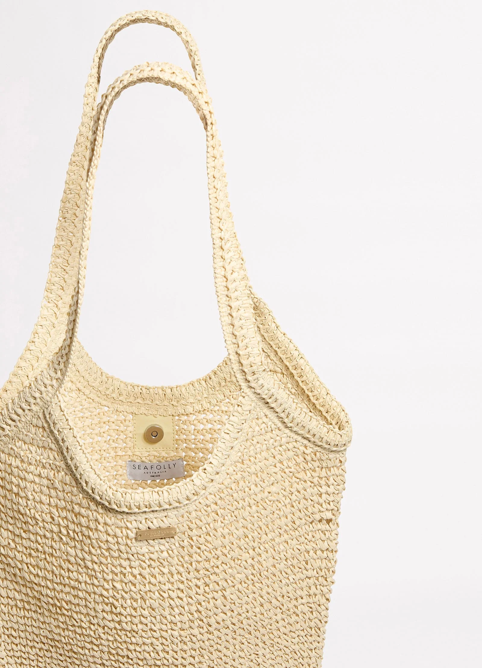 Carried Away Raffia Shopper Tote - Image 4