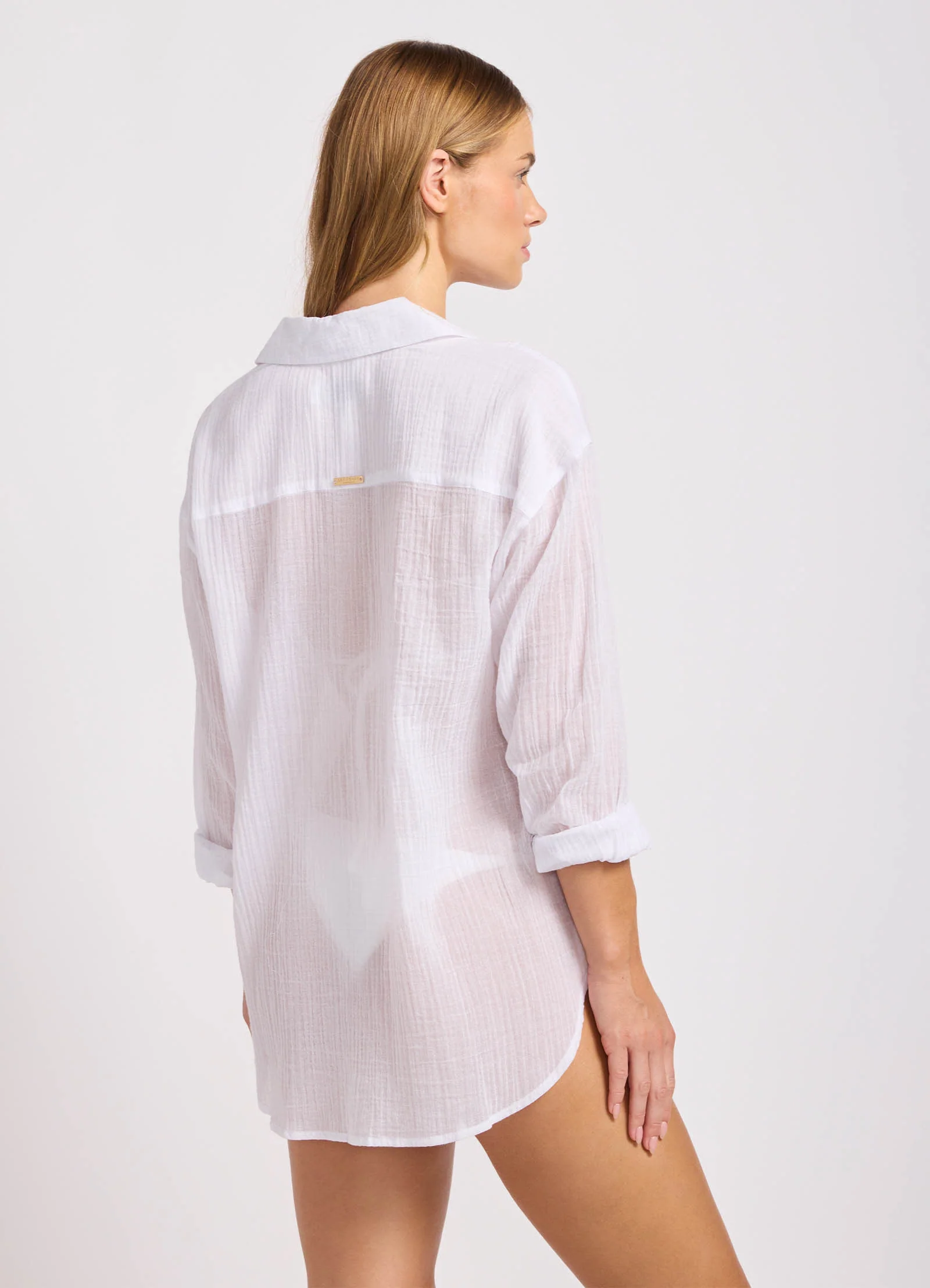 Crinkle Gauze Shirt - Image 3
