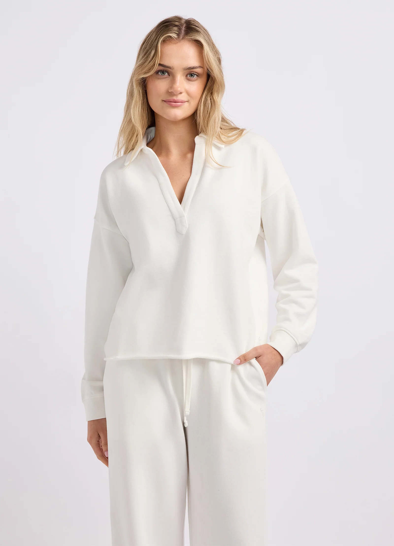 French Terry Polo Popover - Image 2