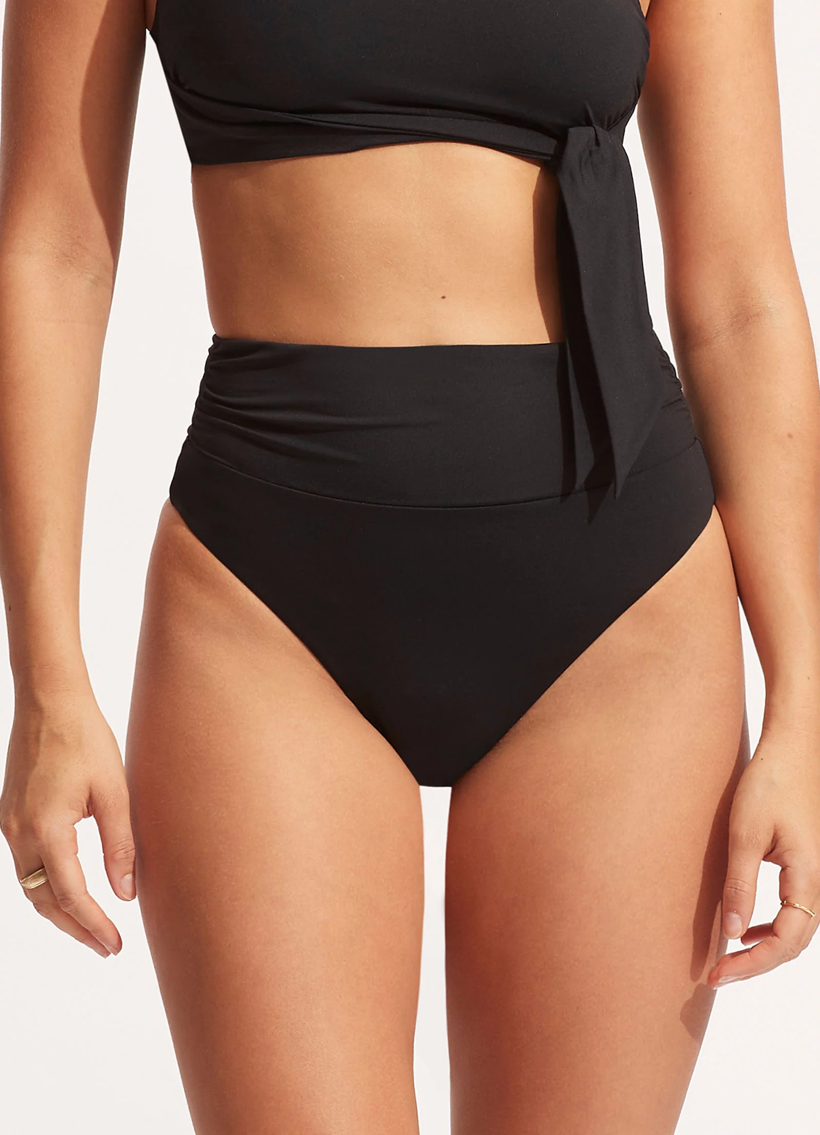 Seafolly Collective High Cut Rio - Black - Image 3