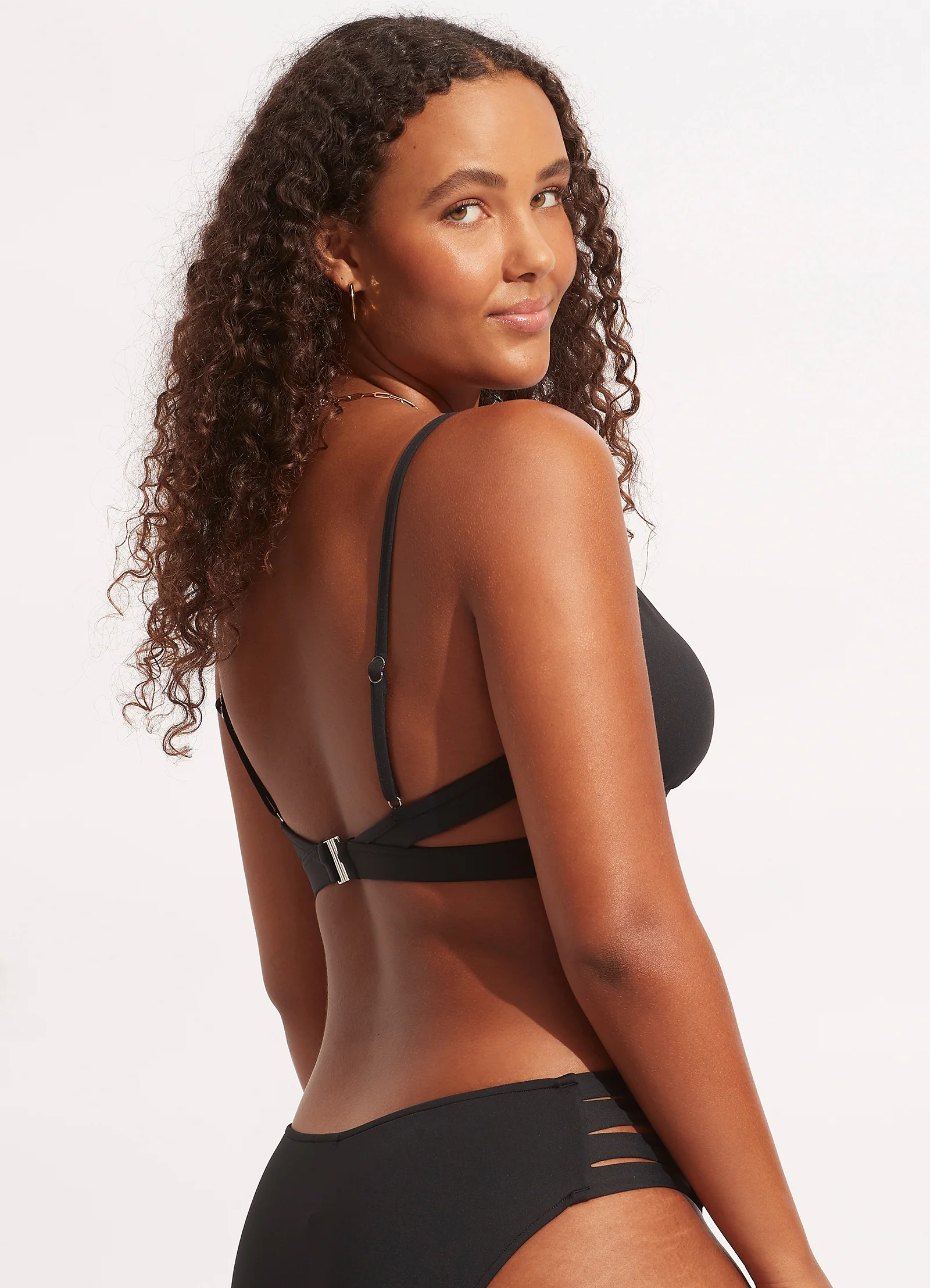 Seafolly Collective Hybrid Bralette - Black - Image 8