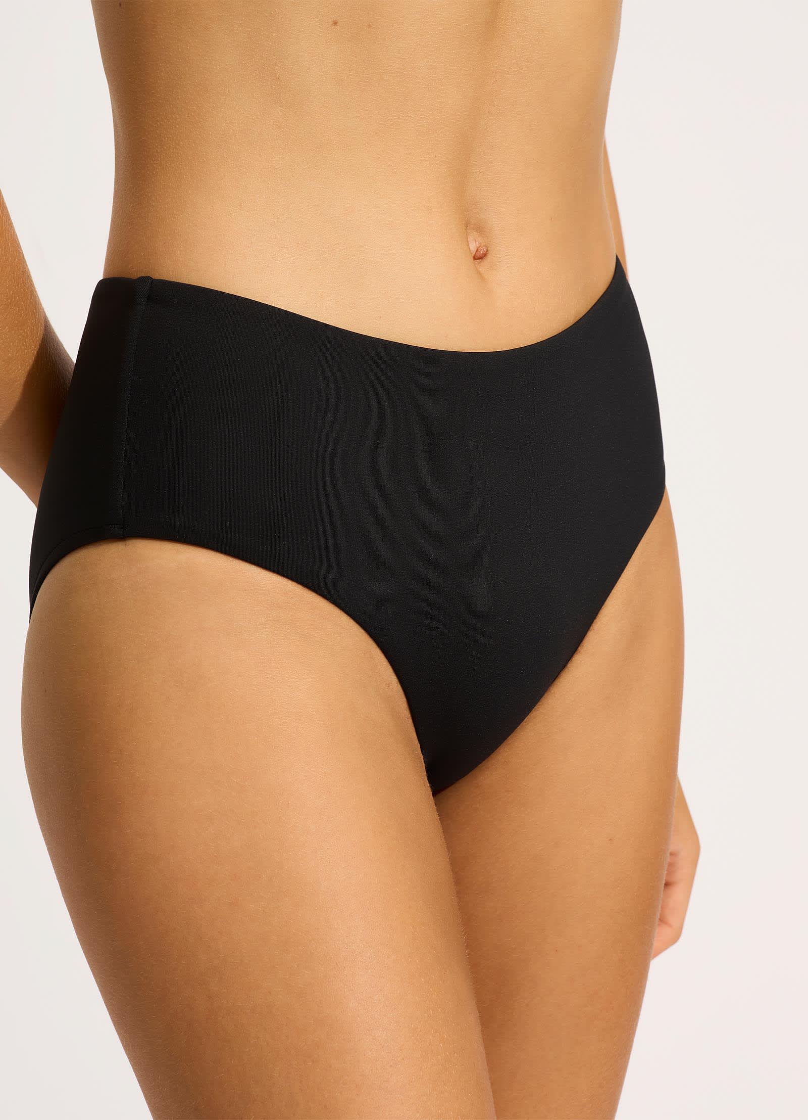 Seafolly Collective Wide Side Retro - Black - Image 5